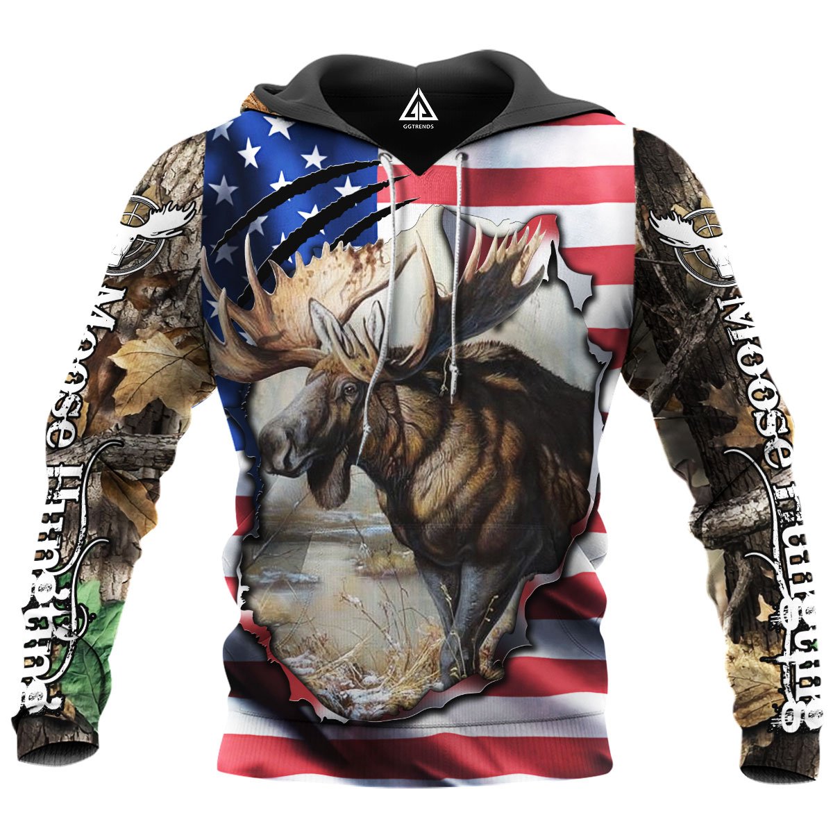 Moose Hunting 3D All Over Print | Hoodie | Unisex | Full Size | Adult | Colorful | HT4235