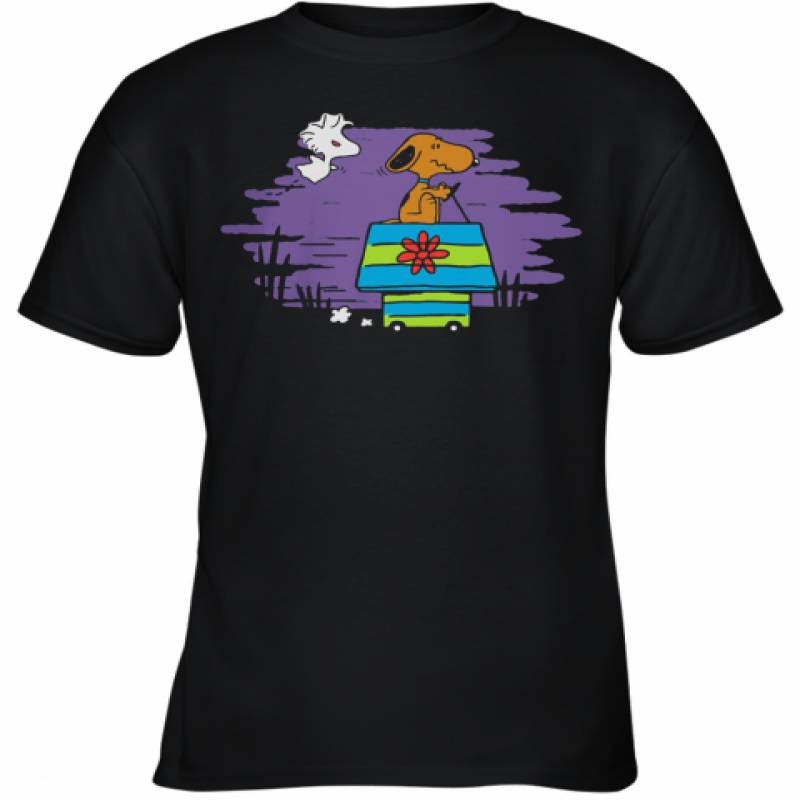 Halloween Snoopy And Woodstock Home Youth T-Shirt