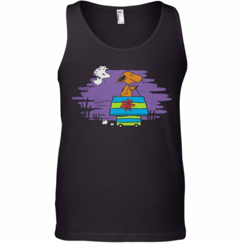 Halloween Snoopy And Woodstock Home Tank Top