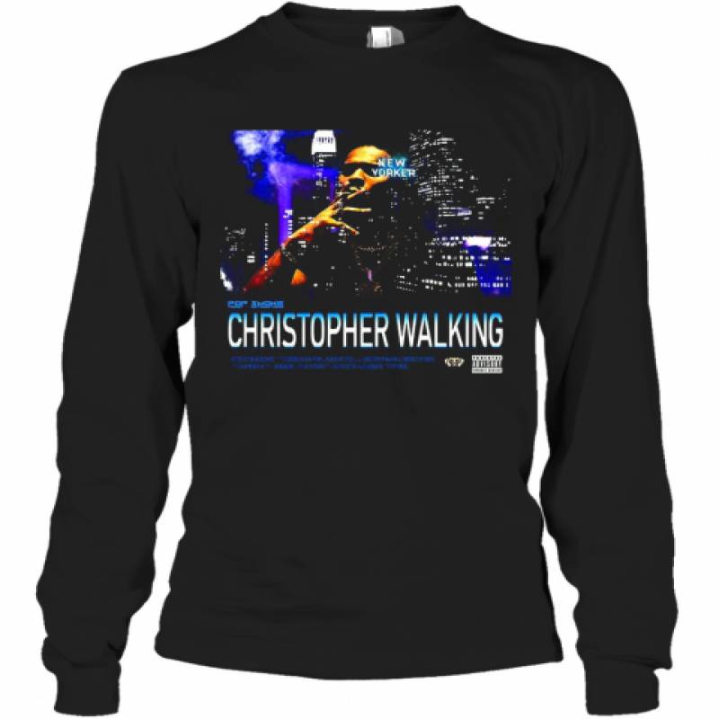 Christopher Walking Realpopsmoke Merch Pop Smoke King Of New York Long Sleeve T-Shirt