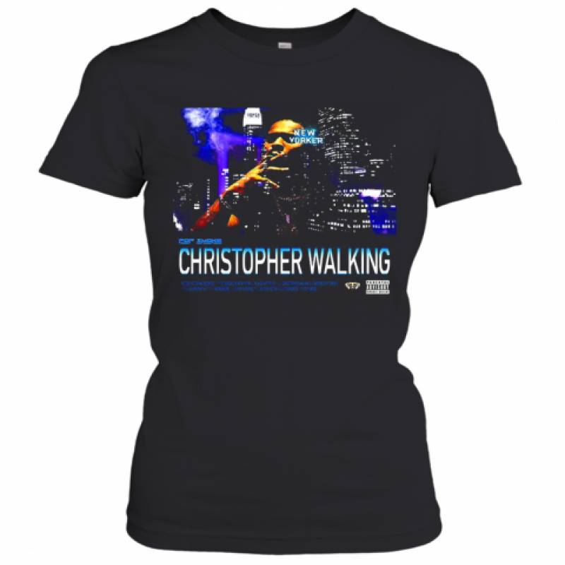 Christopher Walking Realpopsmoke Merch Pop Smoke King Of New York Women's T-Shirt