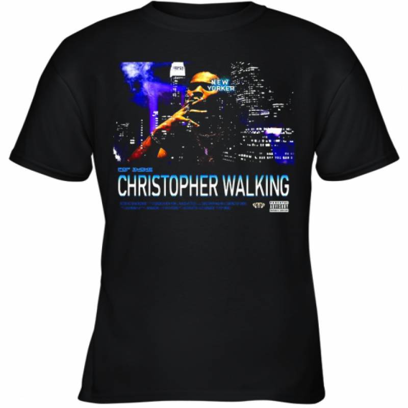 Christopher Walking Realpopsmoke Merch Pop Smoke King Of New York Youth T-Shirt