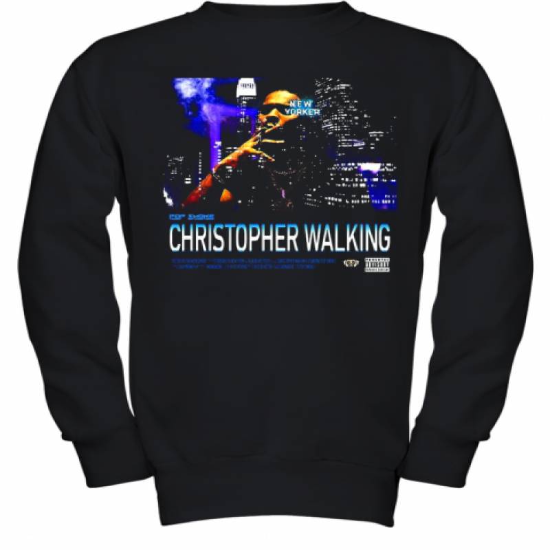 Christopher Walking Realpopsmoke Merch Pop Smoke King Of New York Youth Sweatshirt