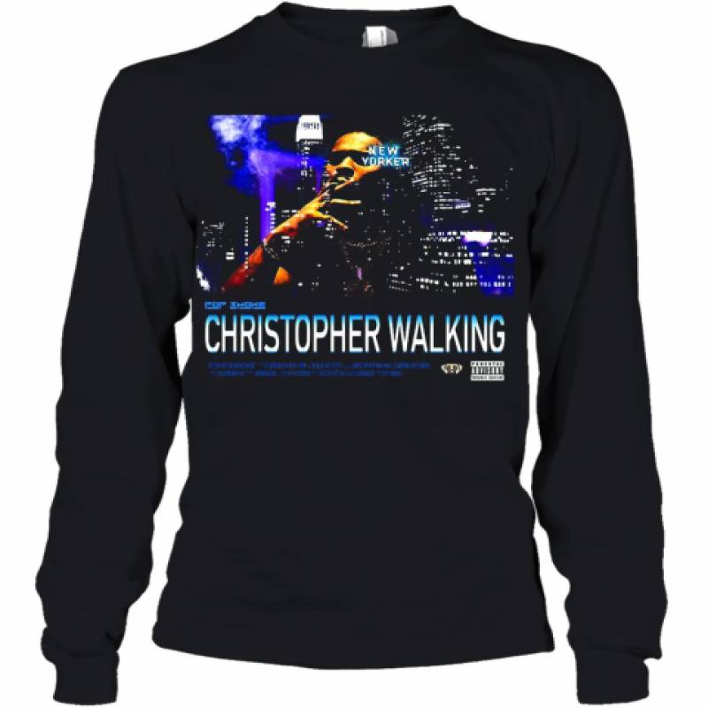 Christopher Walking Realpopsmoke Merch Pop Smoke King Of New York Youth Long Sleeve