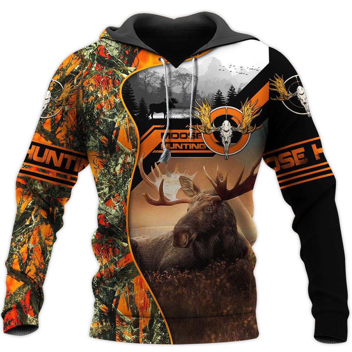 Moose Hunting 3D All Over Print | Hoodie | Unisex | Full Size | Adult | Colorful | HT4350