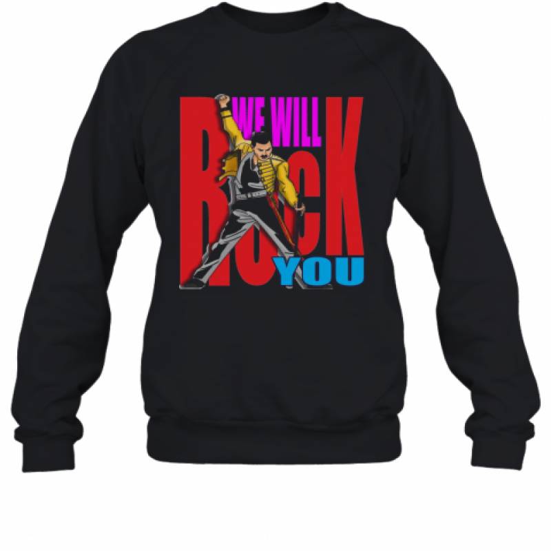 Freddie Mercury We Will Rock You Color Sweatshirt