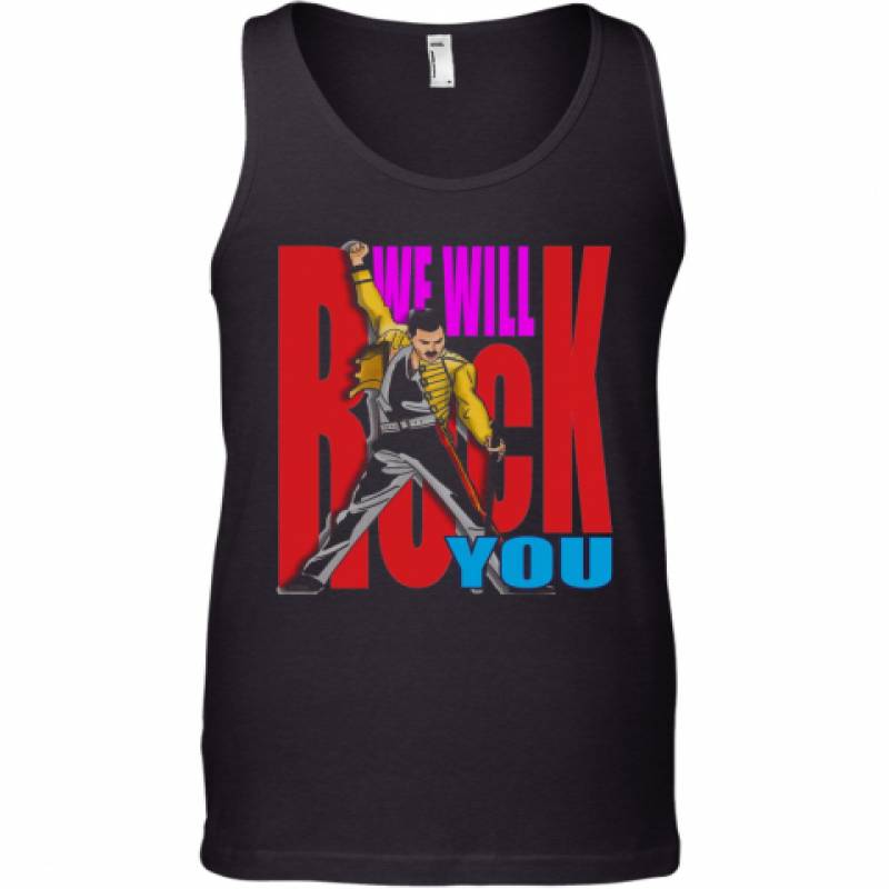 Freddie Mercury We Will Rock You Color Tank Top