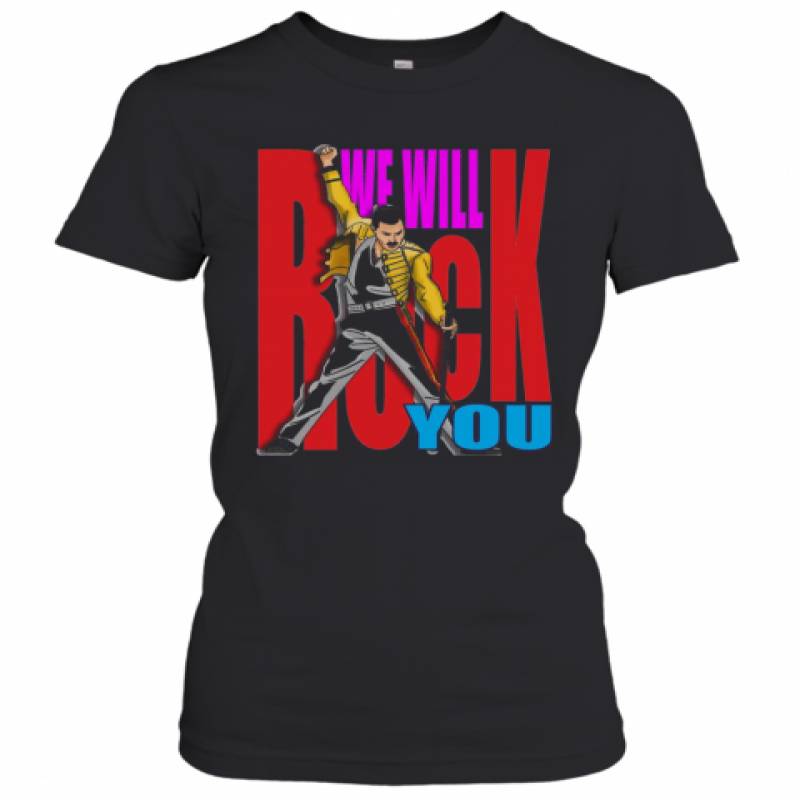 Freddie Mercury We Will Rock You Color Women's T-Shirt