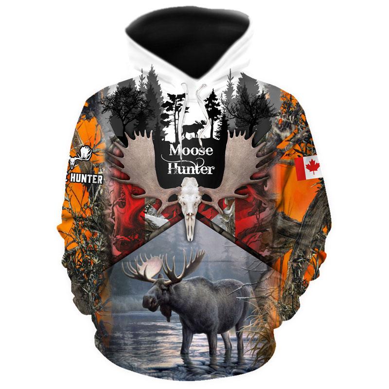 Moose Hunting 3D All Over Print | Hoodie | Unisex | Full Size | Adult | Colorful | HT4357