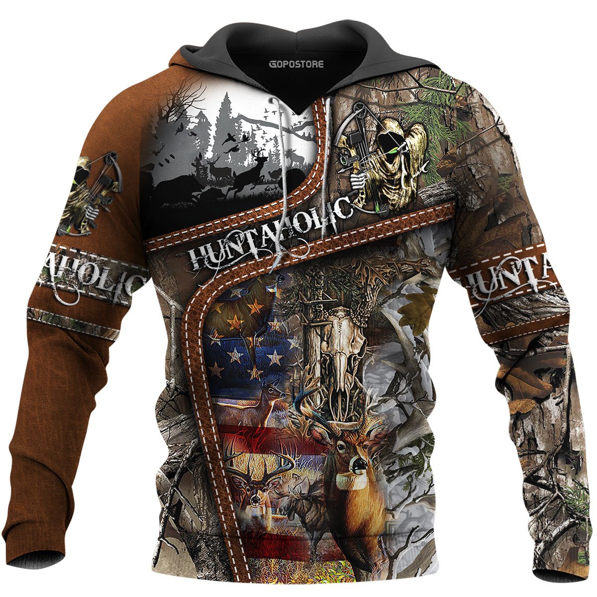 Hunting Camo 3D All Over Print | Hoodie | Unisex | Full Size | Adult | Colorful | HT4456