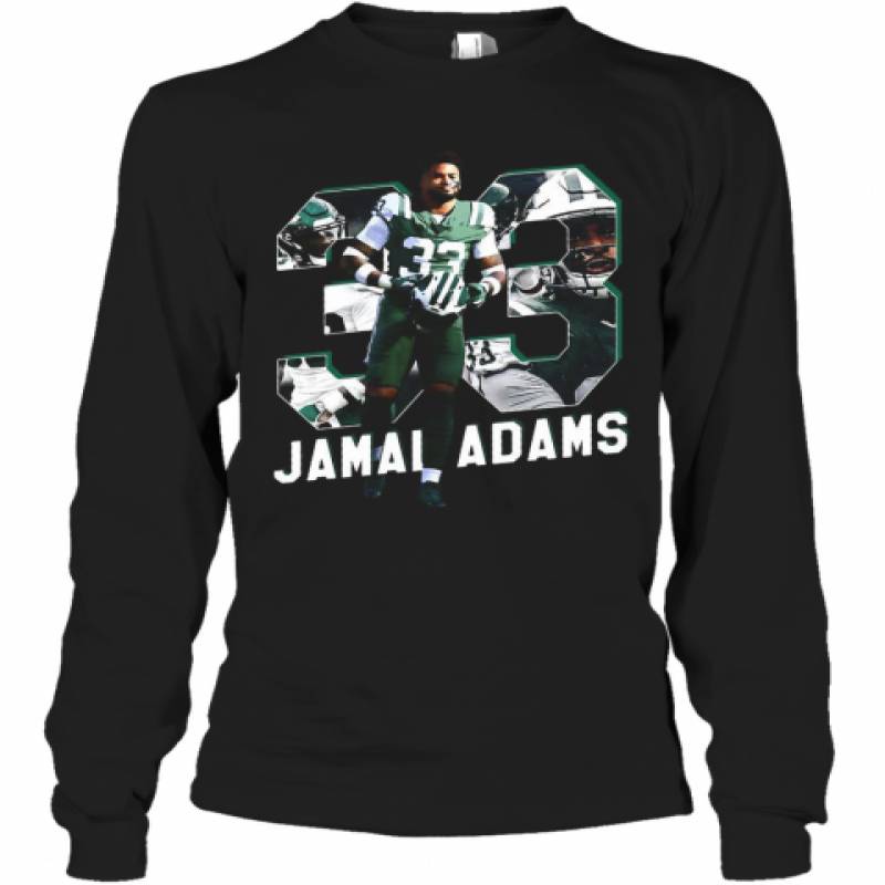 Jamal No. 33 New York Football Player Adams Long Sleeve T-Shirt