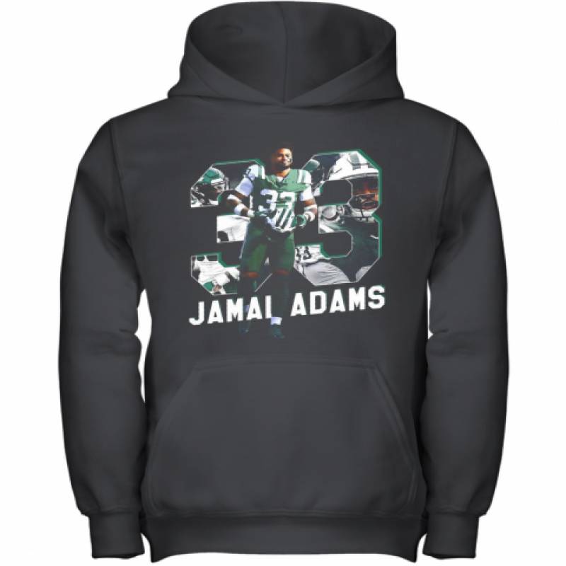 Jamal No. 33 New York Football Player Adams Youth Hoodie