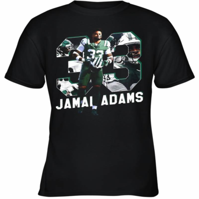 Jamal No. 33 New York Football Player Adams Youth T-Shirt