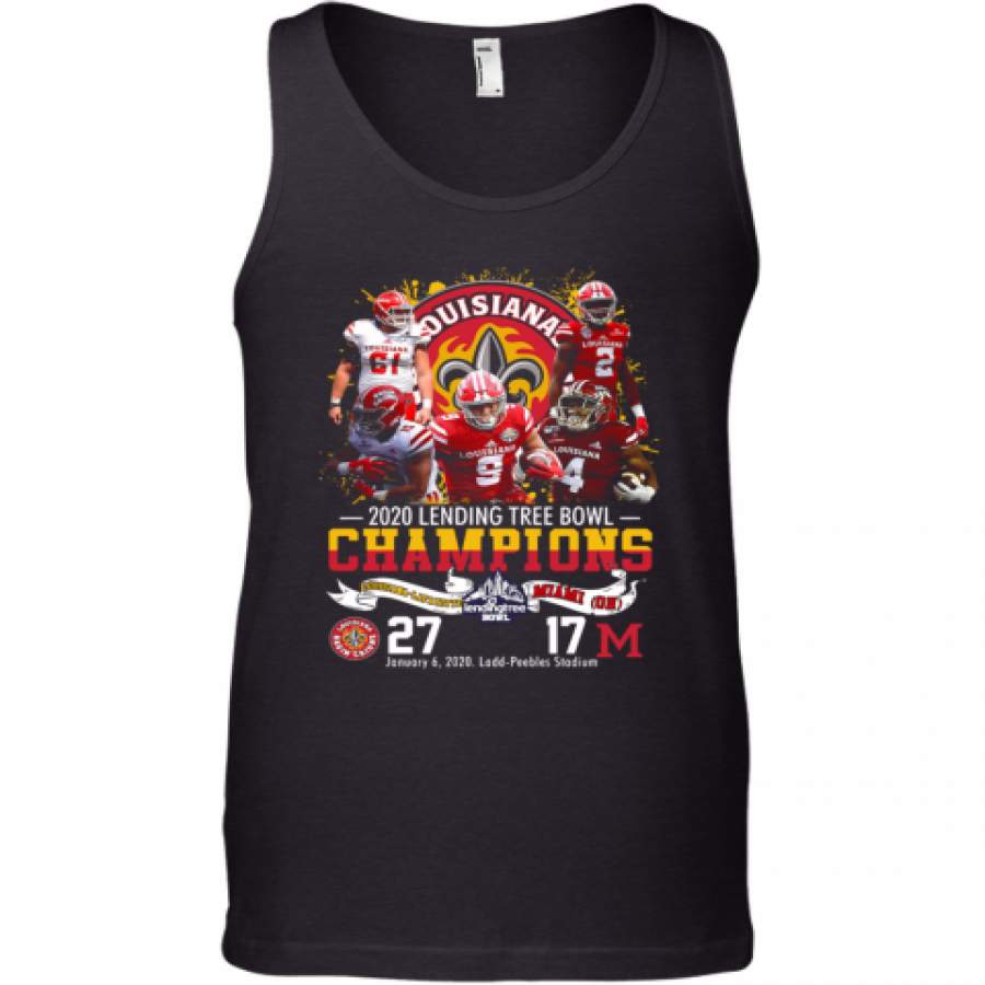 2020 Lendingtree Bowl Champions Louisiana Lafayette Vs Miami Tank Top