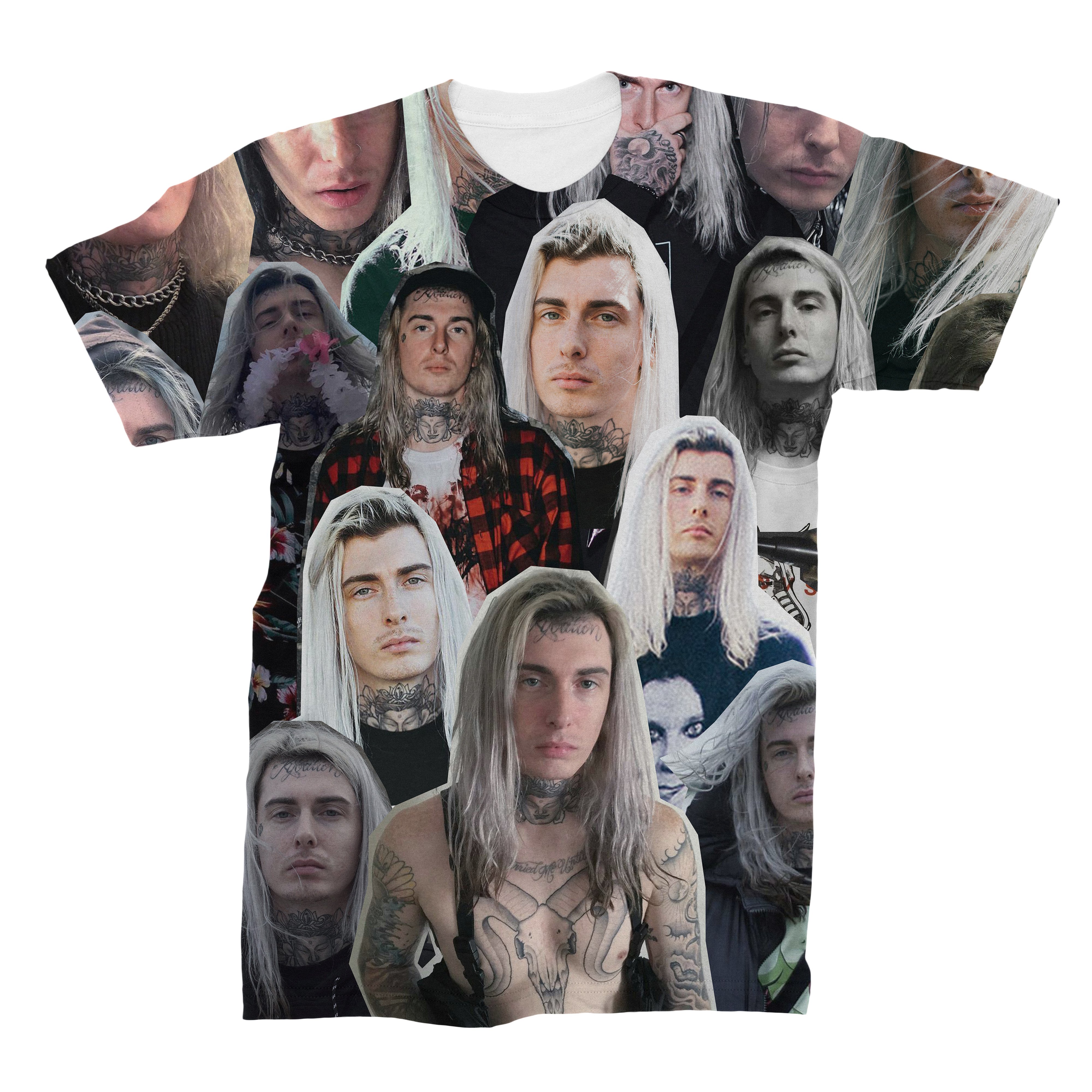 Ghostemane 3D Collage Face T-Shirt