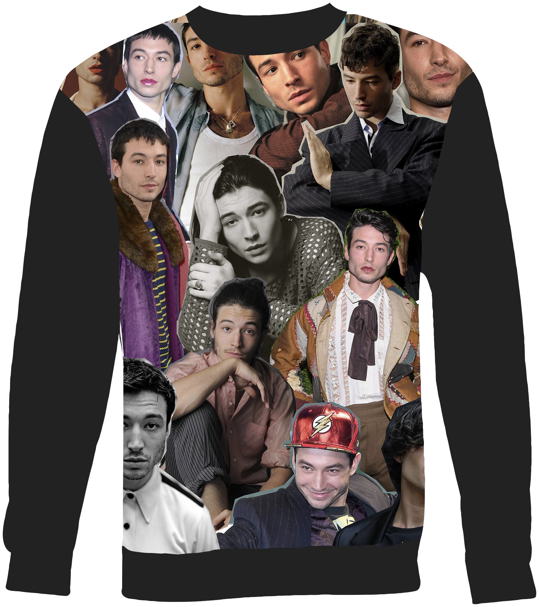 Ezra Miller Photo Collage Sweatshirt