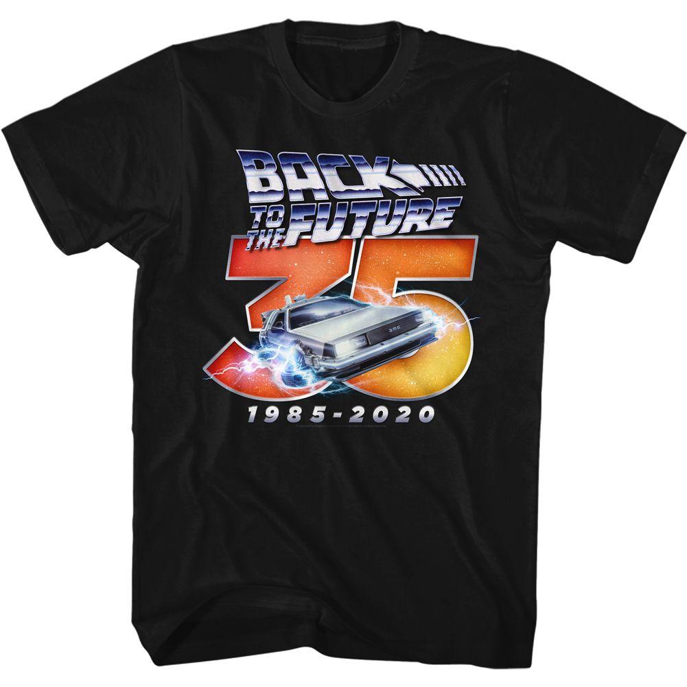 Back To The Future – Thirty Five | Black S/S Adult T-Shirt