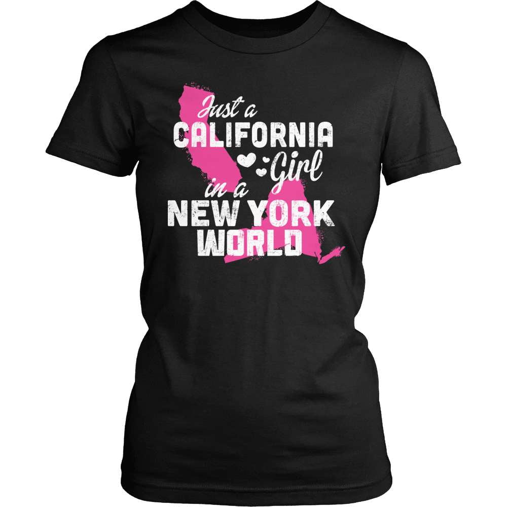 California T-Shirt Design – California Girl New York World