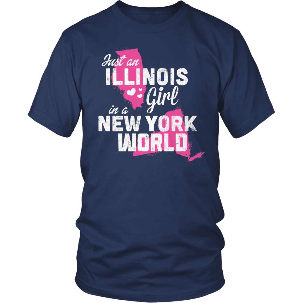 Illinois T-Shirt Design – Illinois Girl New York World