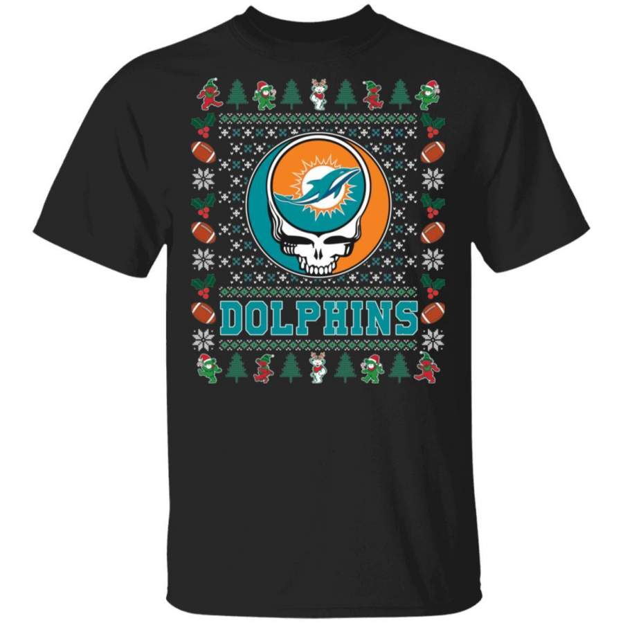 Christmas Grateful Dead Dolphins T-Shirt Deadhead Tee VA08