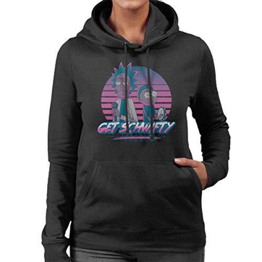 Get Schwifty Rick And Morty Miami Vice Style Hooded Sweatshirt