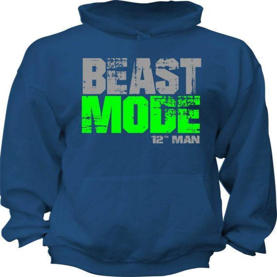 Beast Mode 12th Man Seahawks Sweat Shirt Size Sm 3xl On Etsy