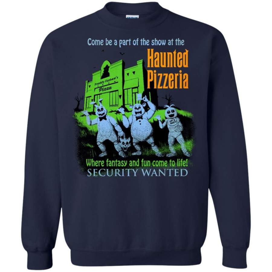 Haunted Mansion Five Nights At Freddys Shirts The Haunted Pizzeria Sweat Shirt