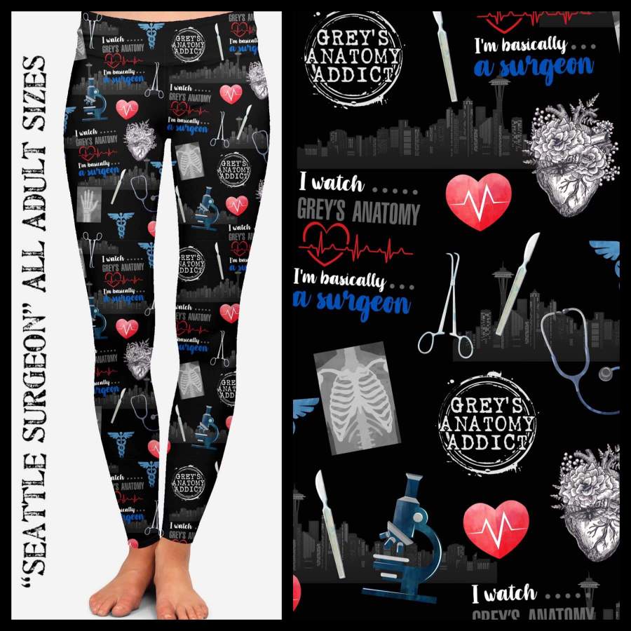 Custom Seattle Surgeon Leggings or Joggers – IN STOCK