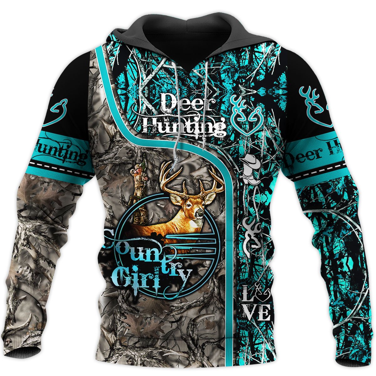 Love Hunting 3D All Over Print | Hoodie | Unisex | Full Size | Adult | Colorful | HT4438