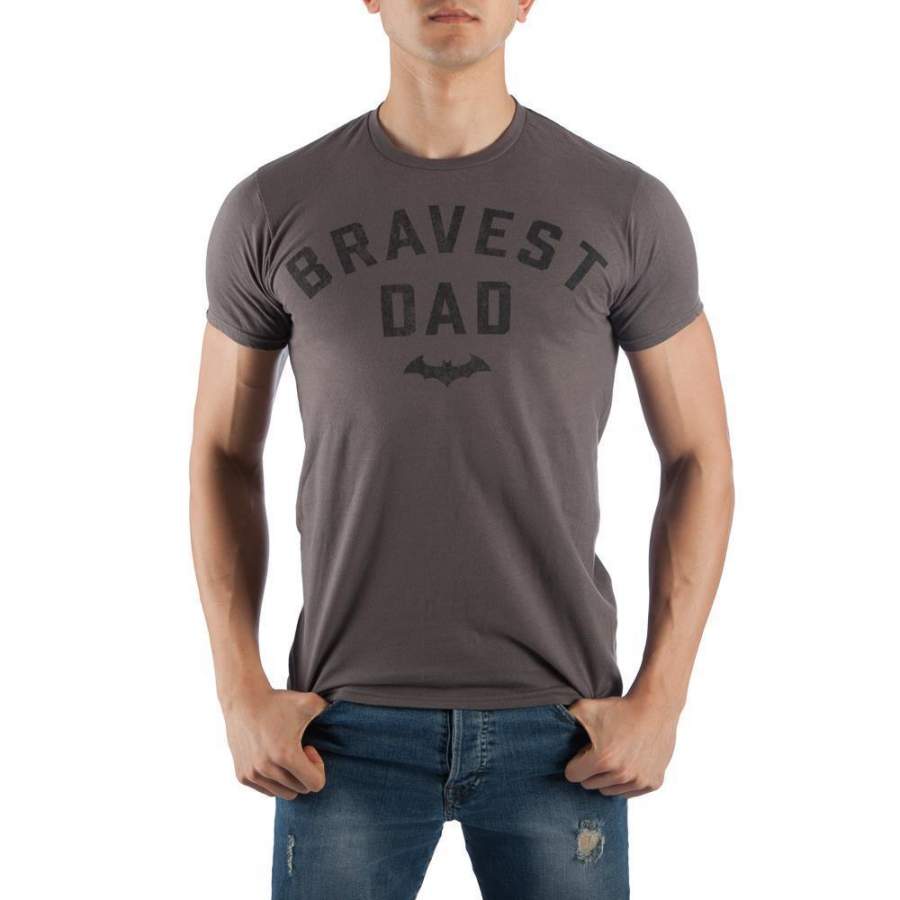 Batman Bravest Dad T-Shirt Tee Shirt