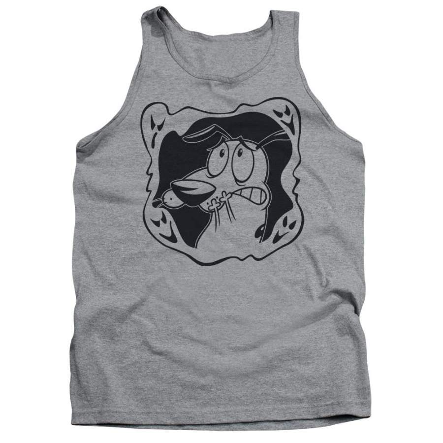 Courage The Cowardly Dog – Ghost Frame Adult Tank