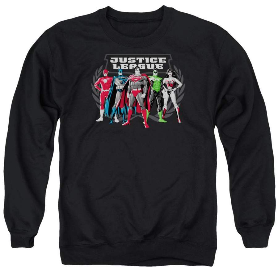 Jla – The Big Five Adult Crewneck Sweatshirt