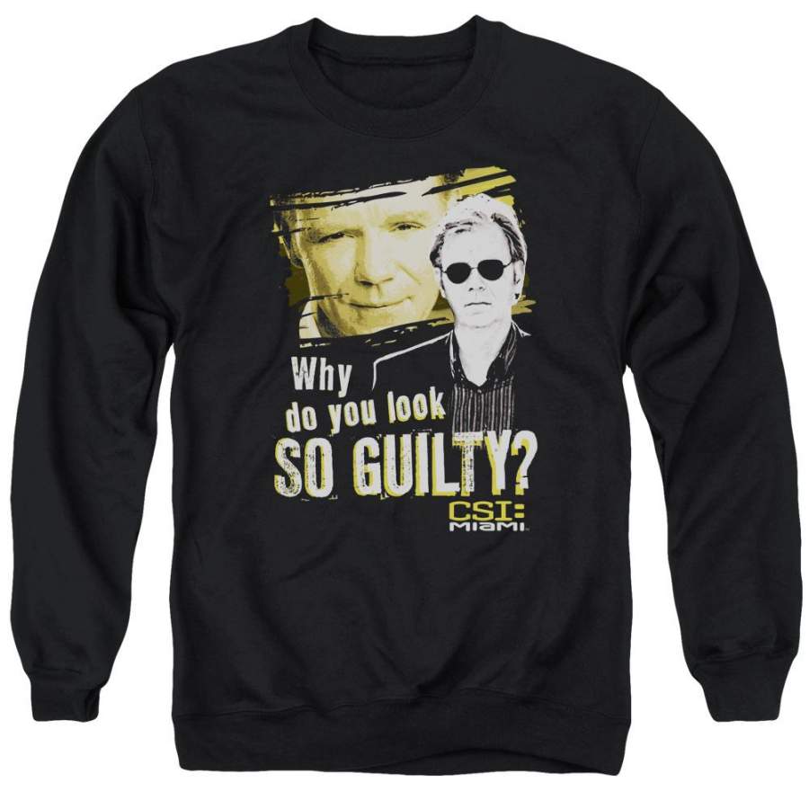 Csi Miami – So Guilty Adult Crewneck Sweatshirt