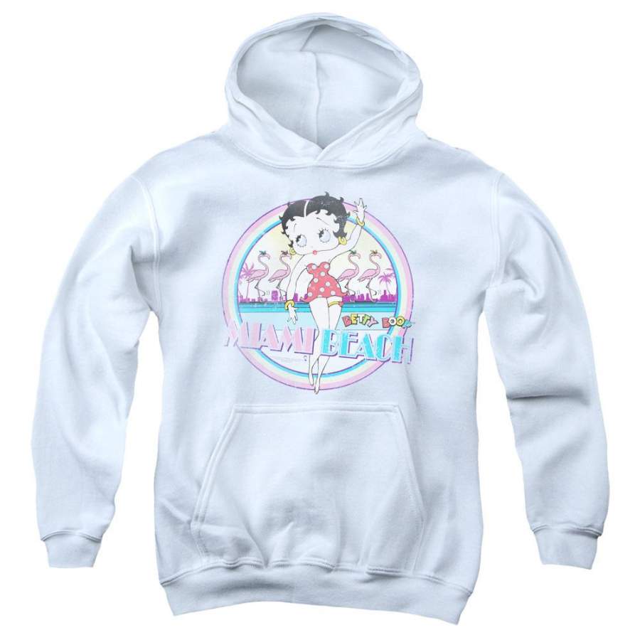 Betty Boop – Miami Beach Youth Pull Over Hoodie