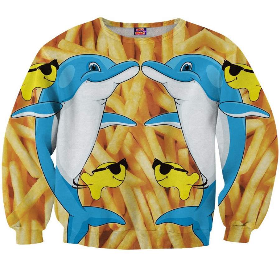 Dolphins and Fries Sweatshirt