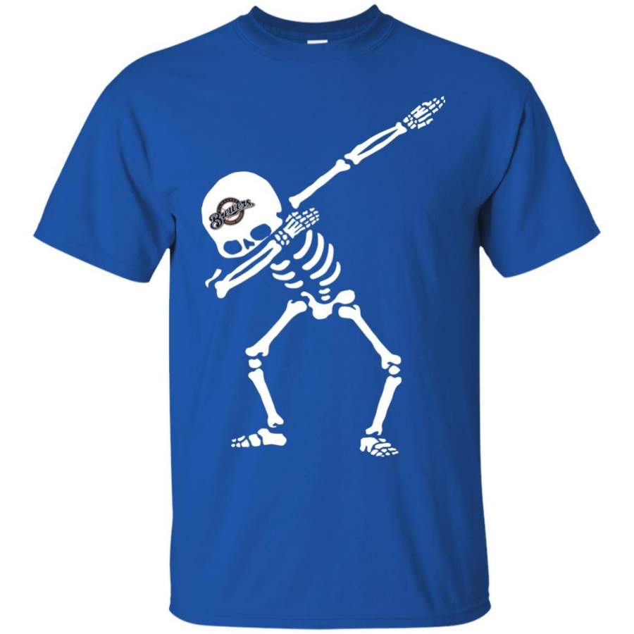 Dabbing Skull Milwaukee Brewers T Shirts