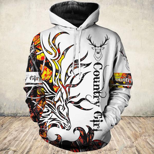 Country Girl Lava Hunting 3D All Over Print | Hoodie | Unisex | Full Size | Adult | Colorful | HT4541