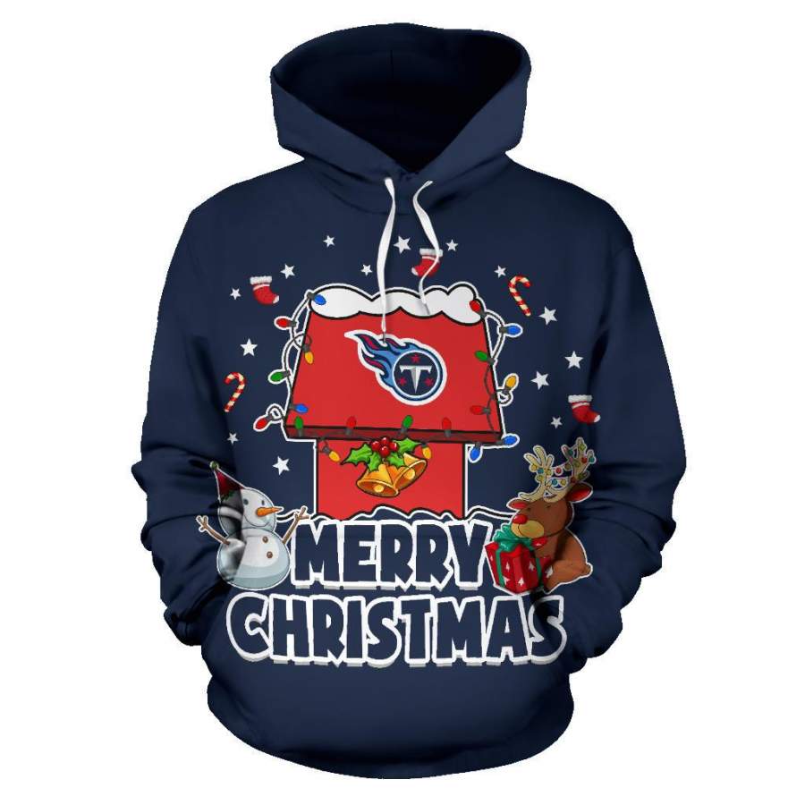 Funny Merry Christmas Tennessee Titans Hoodie 2019