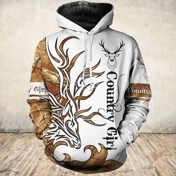 Country Girl Hunting 3D All Over Print | Hoodie | Unisex | Full Size | Adult | Colorful | HT4550