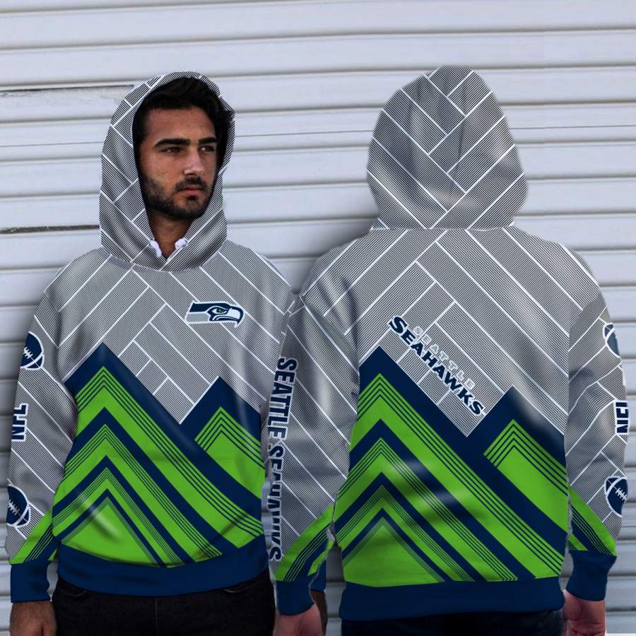 Black Cross Line?Seattle Seahawks Hoodie