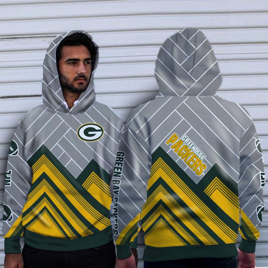 Black Cross Line?Green Bay Packers Hoodie