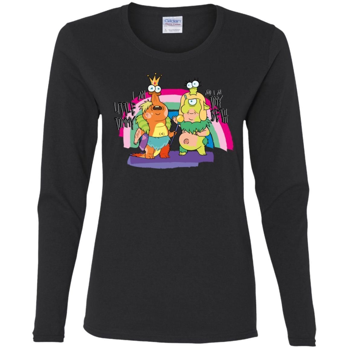 Rick And Morty Little Tommy And Tiny Beth Women Long Sleeve Shirt