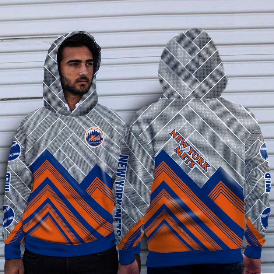 Black Cross Line?New York Mets?Hoodie