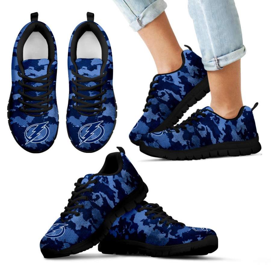 Arches Top Fabulous Camouflage Background Tampa Bay Lightning Sneakers