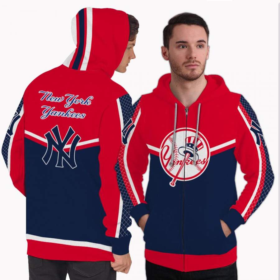 Fashion Gorgeous Fitting New York Yankees Zip Hoodie