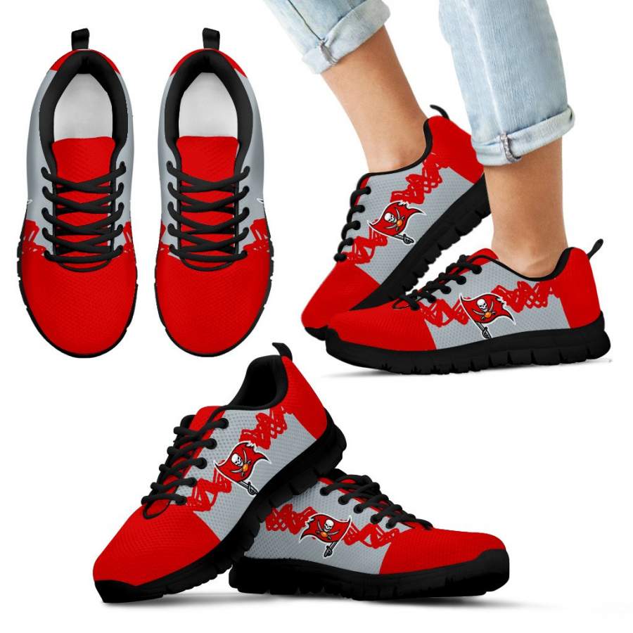 Doodle Line Amazing Tampa Bay Buccaneers Sneakers V1