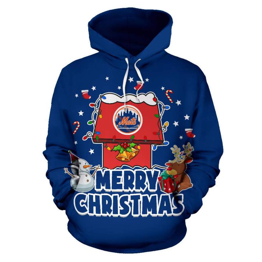 Funny Merry Christmas New York Mets Hoodie 2019