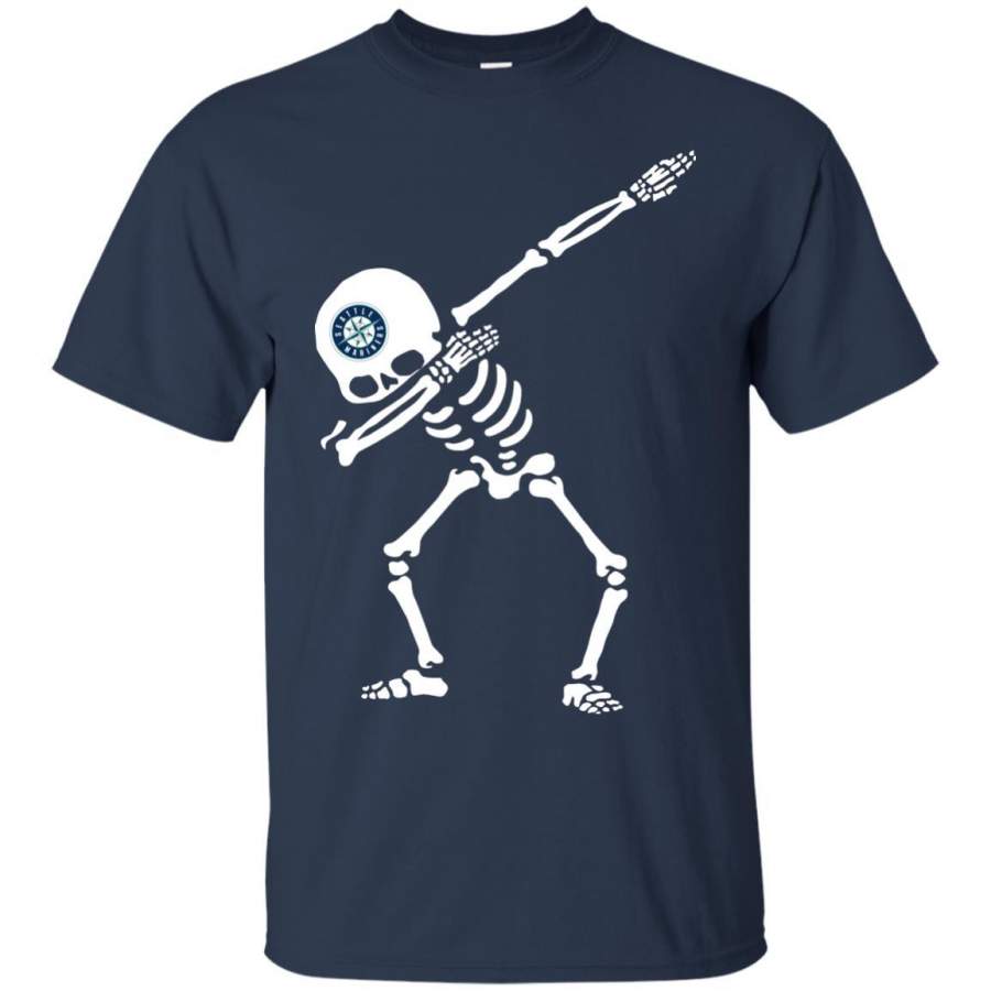 Dabbing Skull Seattle Mariners T Shirts