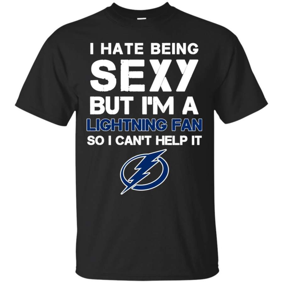 I Hate Being Sexy But I’m Fan So I Can’t Help It Tampa Bay Lightning Navy T Shirts