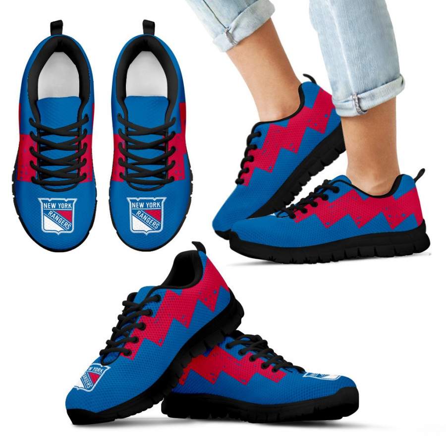 Dragon Flying Fancy New York Rangers Logo Sneakers